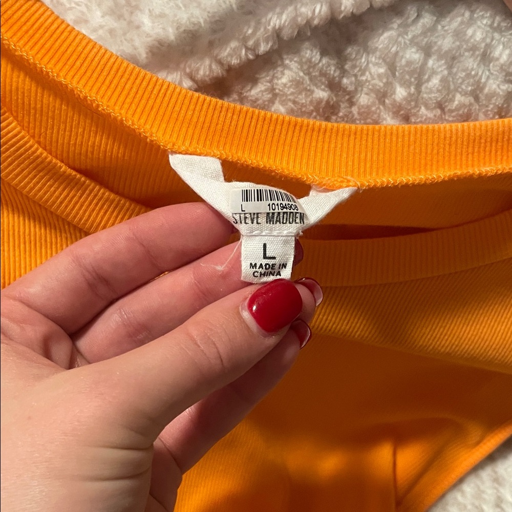 Steve Madden Vibrant Orange Tee Dress